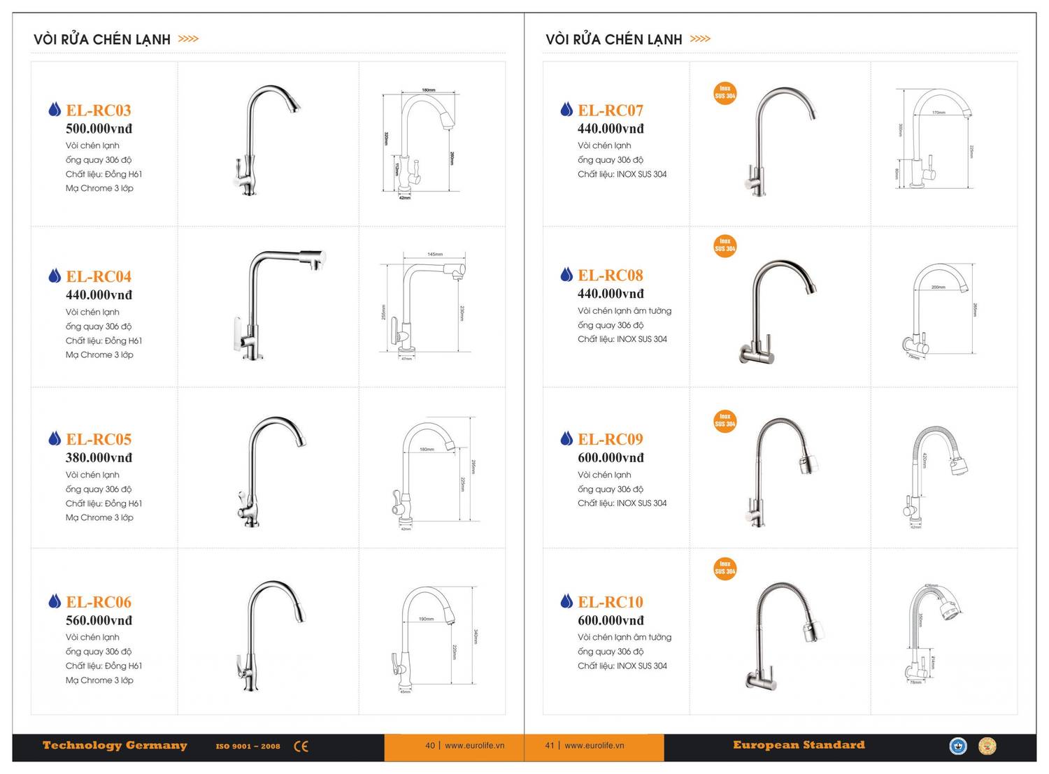Thiết bị vệ sinh EUROLIFE Catalogue và Bảng giá mới nhất /Page 21